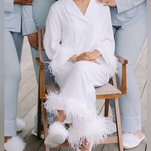 XS sleeper white pjs